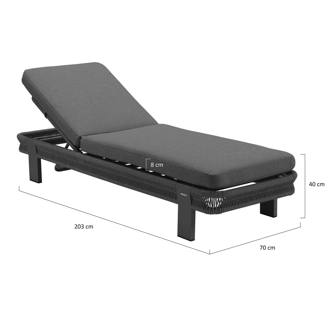 95420560 Borromeo Sunlounger Afmeting