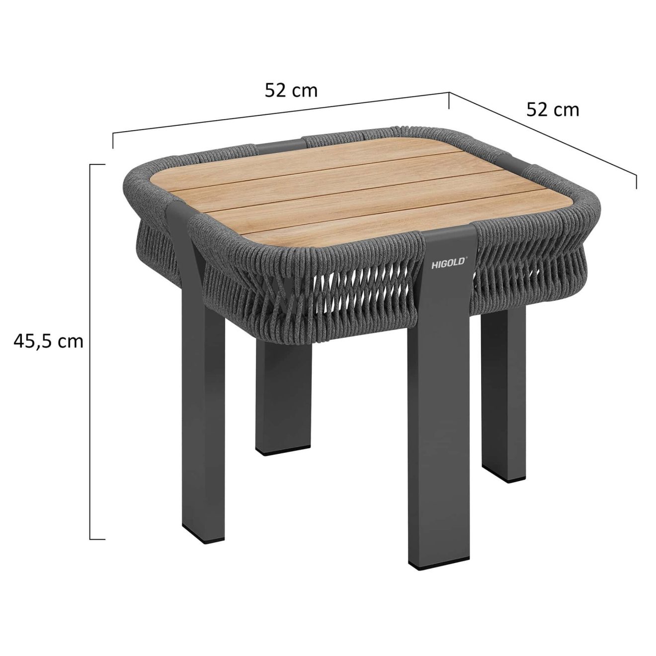 95420560 Borromeo Sunlounger Tafel Afmeting