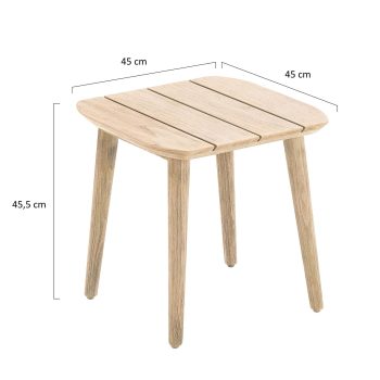 95421470 Sunlounger Tafel Leo Taupe Afmeting