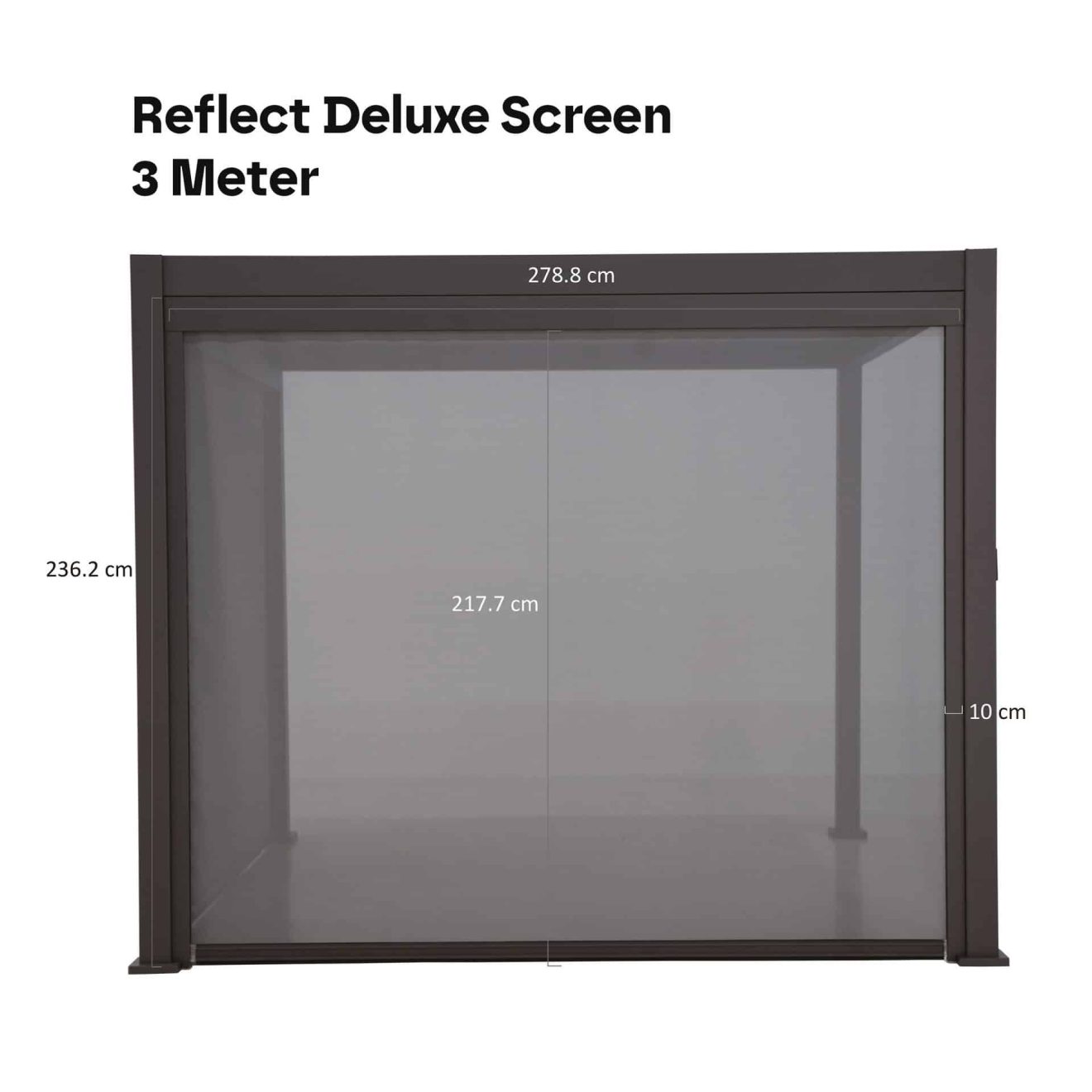 96908800 Reflect Screen Deluxe 3m Afmeting