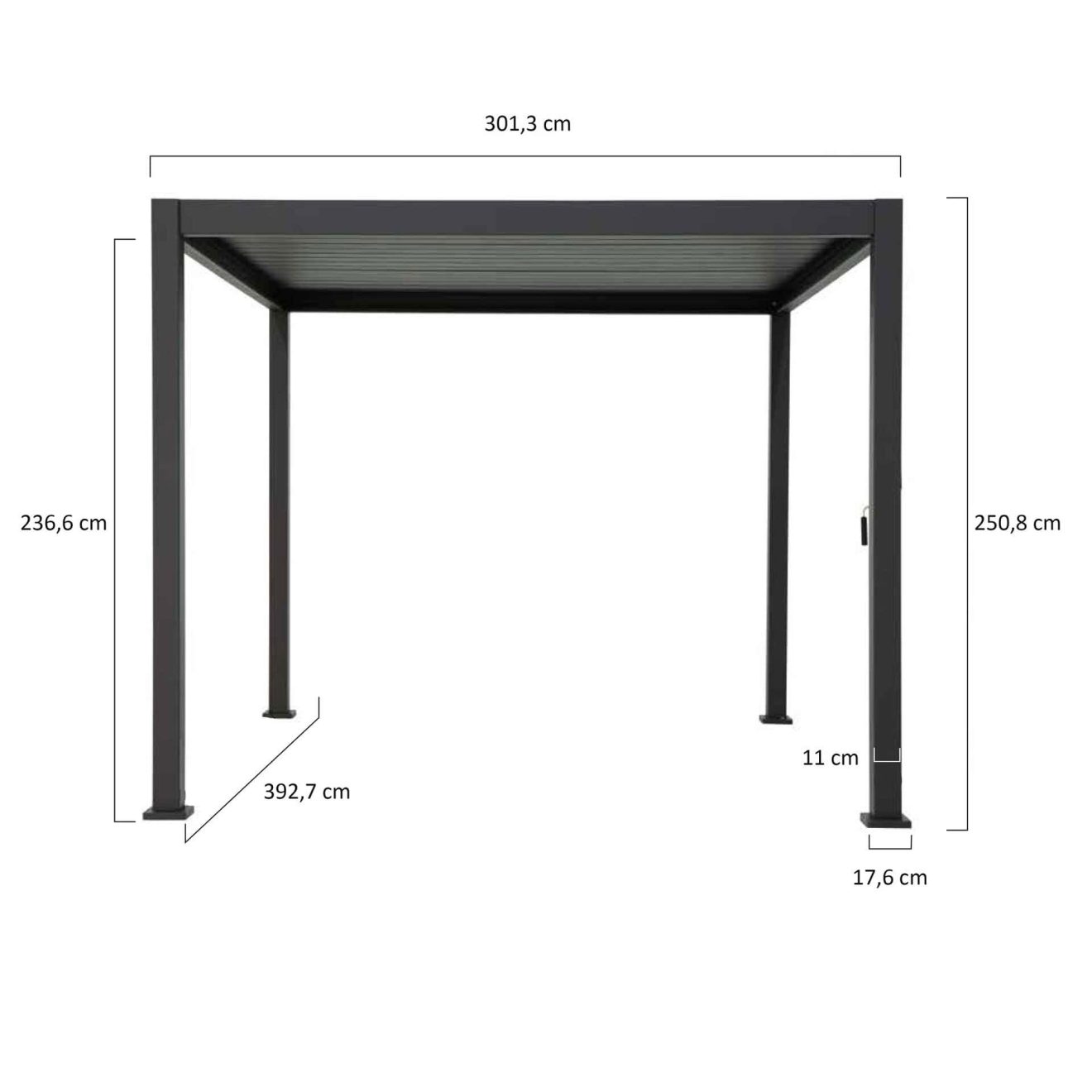 96914710 Reflect Deluxe 3x4 Antraciet Afmeting Web