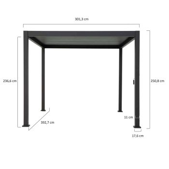 96914710 Reflect Deluxe 3x4 Antraciet Afmeting Web