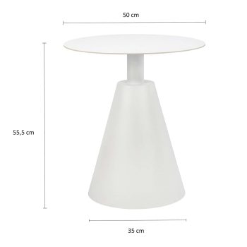 96916700 Bijzettafel Lino Wit Afmeting