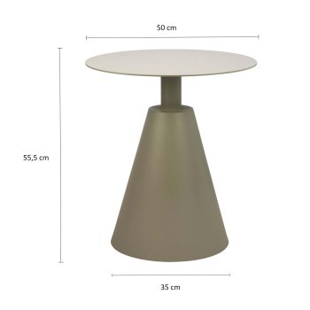 96916710 Bijzettafel Lino Groen Afmeting