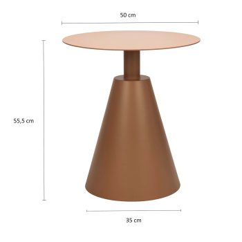 96916720 Bijzettafel Lino Oranje Afmeting