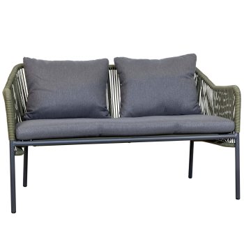 96919700 Baleric Loungeset Charcoal Groen 2hr