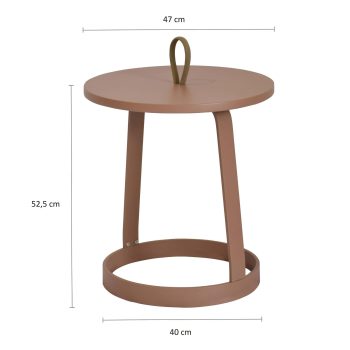 96920620 Bijzettafel Otis Oranje Afmeting