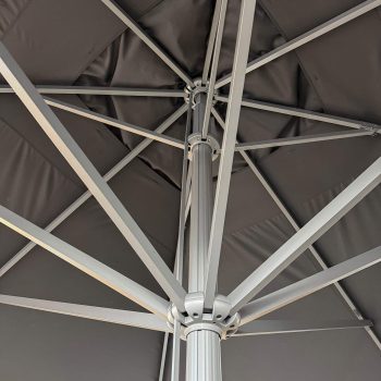 96920730 Parasol Liva2.0 500x500 Zwart Antraciet 4hr