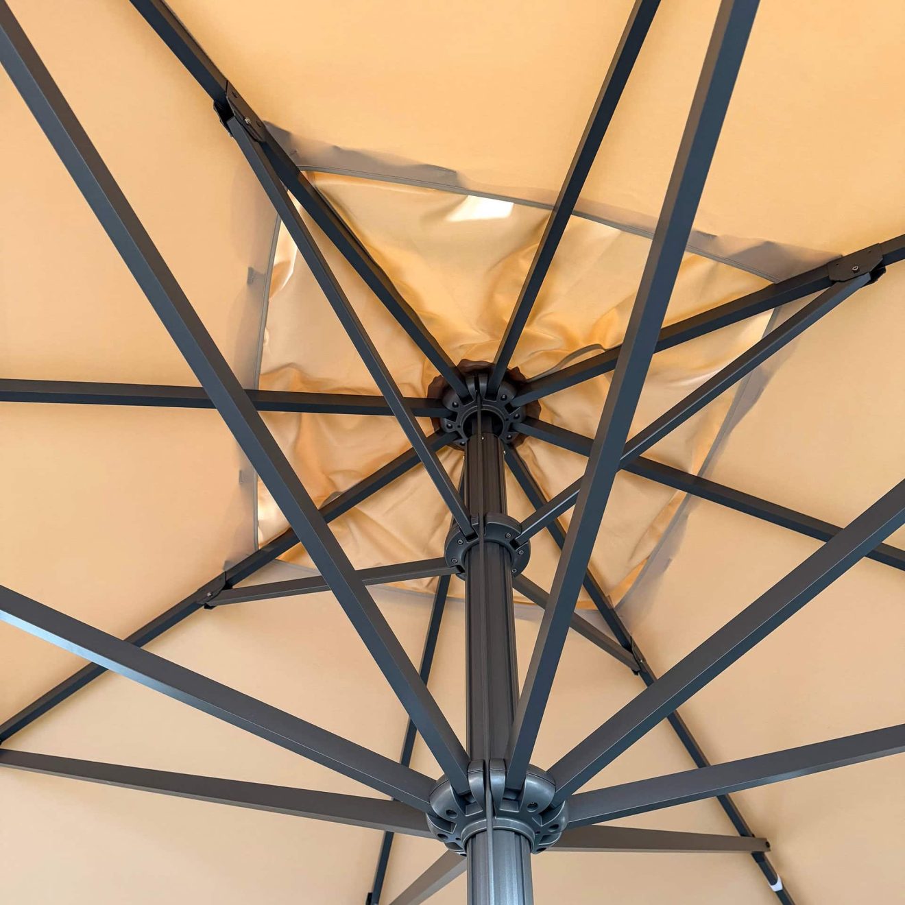 96920750 Parasol Karin2.0 400x400 Ecru Antraciet 4