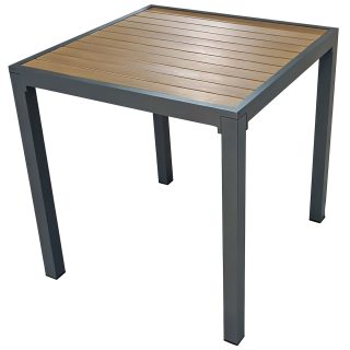 96920810 Marlon Tafel 80x80 Zwart Woodlook 1hr