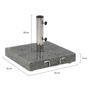 96953560 Parasolvoet Graniet 40kg Afmeting