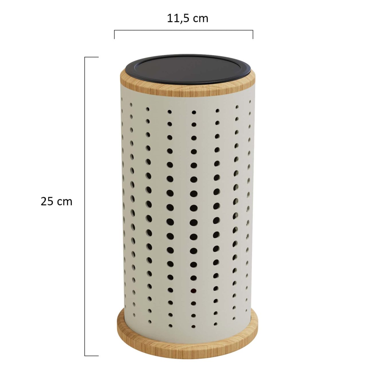 95419450 Luna Lamp Rond Taupe Afmeting