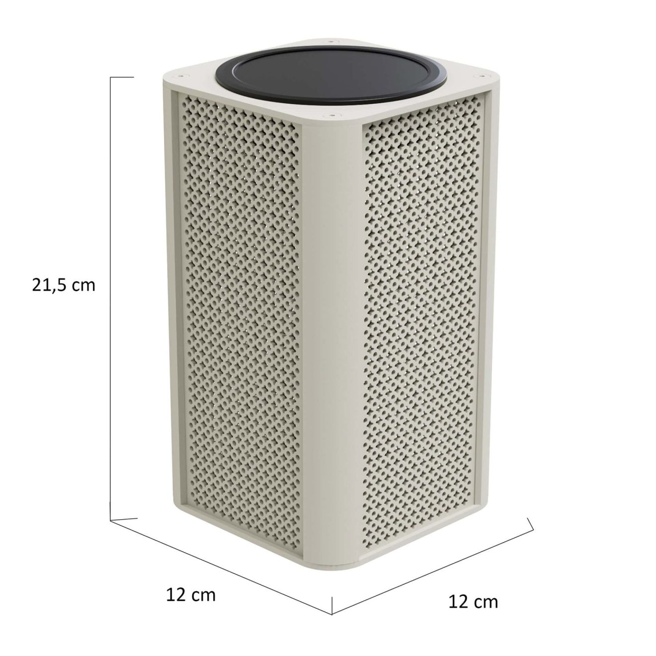 95419480 Luna Lamp Vierkant Taupe Afmeting