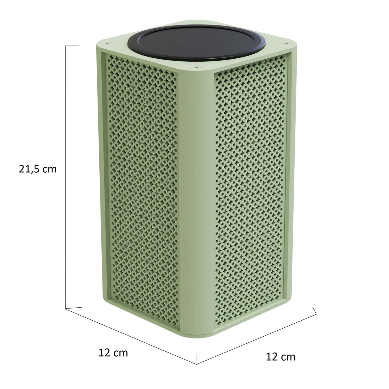 95419490 Luna Lamp Vierkant Groen Afmeting