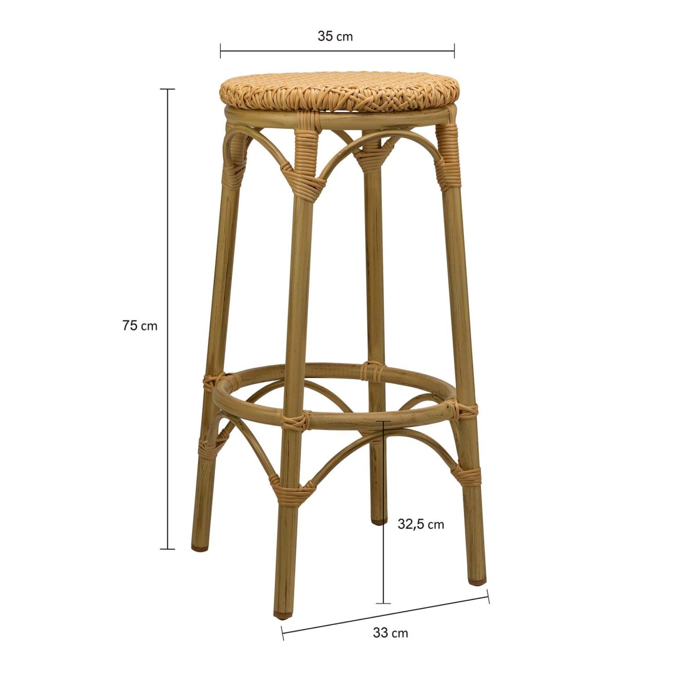 96913340 Terraskruk Todd Bruin Afmeting