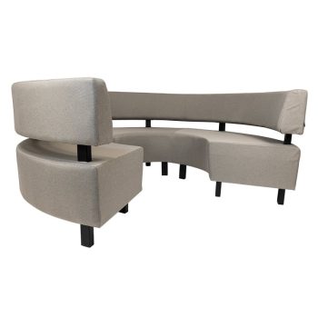 96914480 Ibiza Outdoorbank 3:4rond Taupe 3