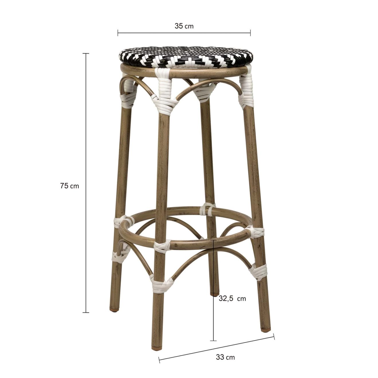 96915930 Todd Barkruk Zwart Wit Afmeting