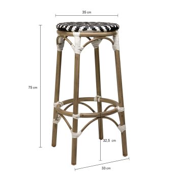 96915930 Todd Barkruk Zwart Wit Afmeting