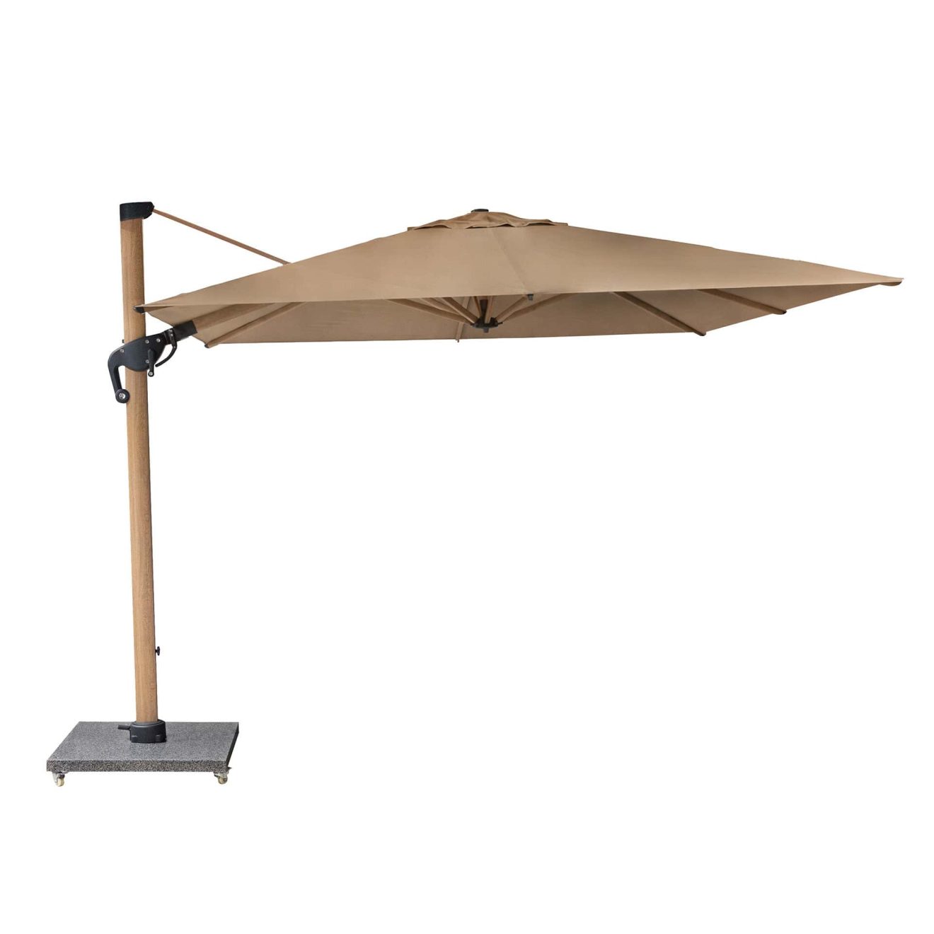 96920520 Parasol Eifel Woodlook Taupe 12