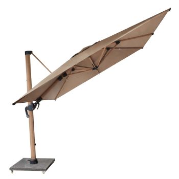 96920520 Parasol Eifel Woodlook Taupe 2