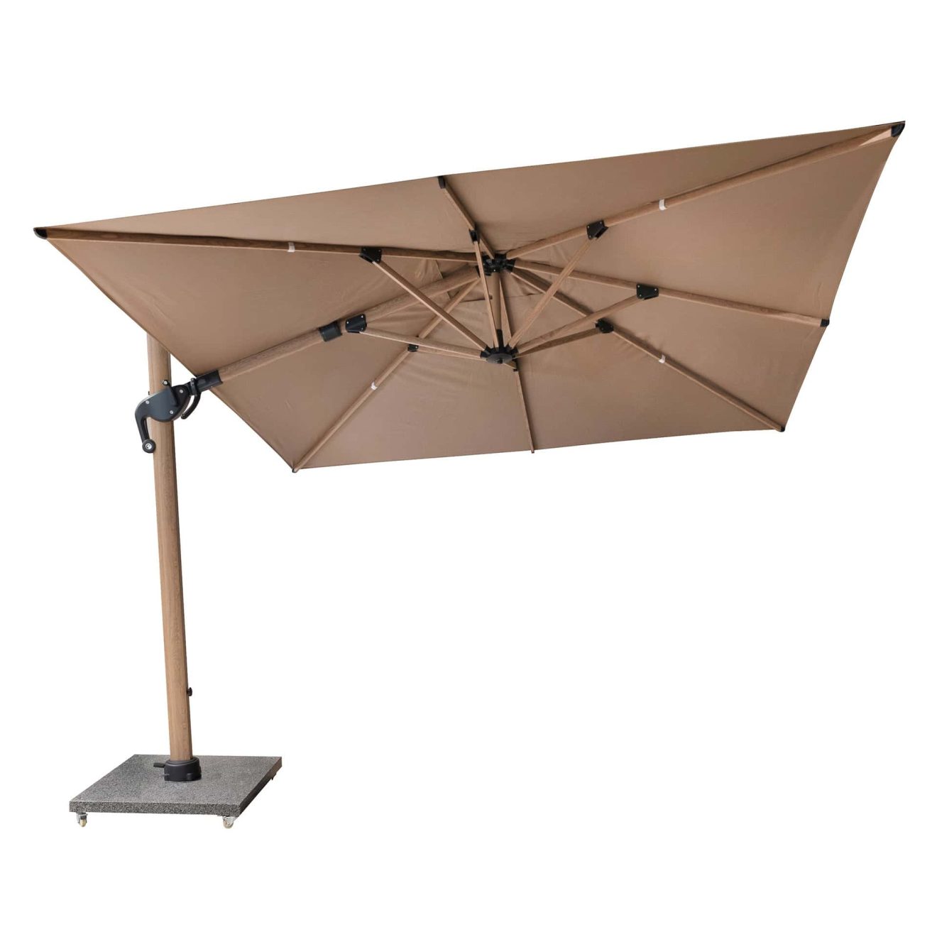 96920520 Parasol Eifel Woodlook Taupe 3