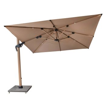 96920520 Parasol Eifel Woodlook Taupe 3