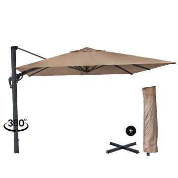 96920530 Parasol Eifel Antraciet Taupe 360graden