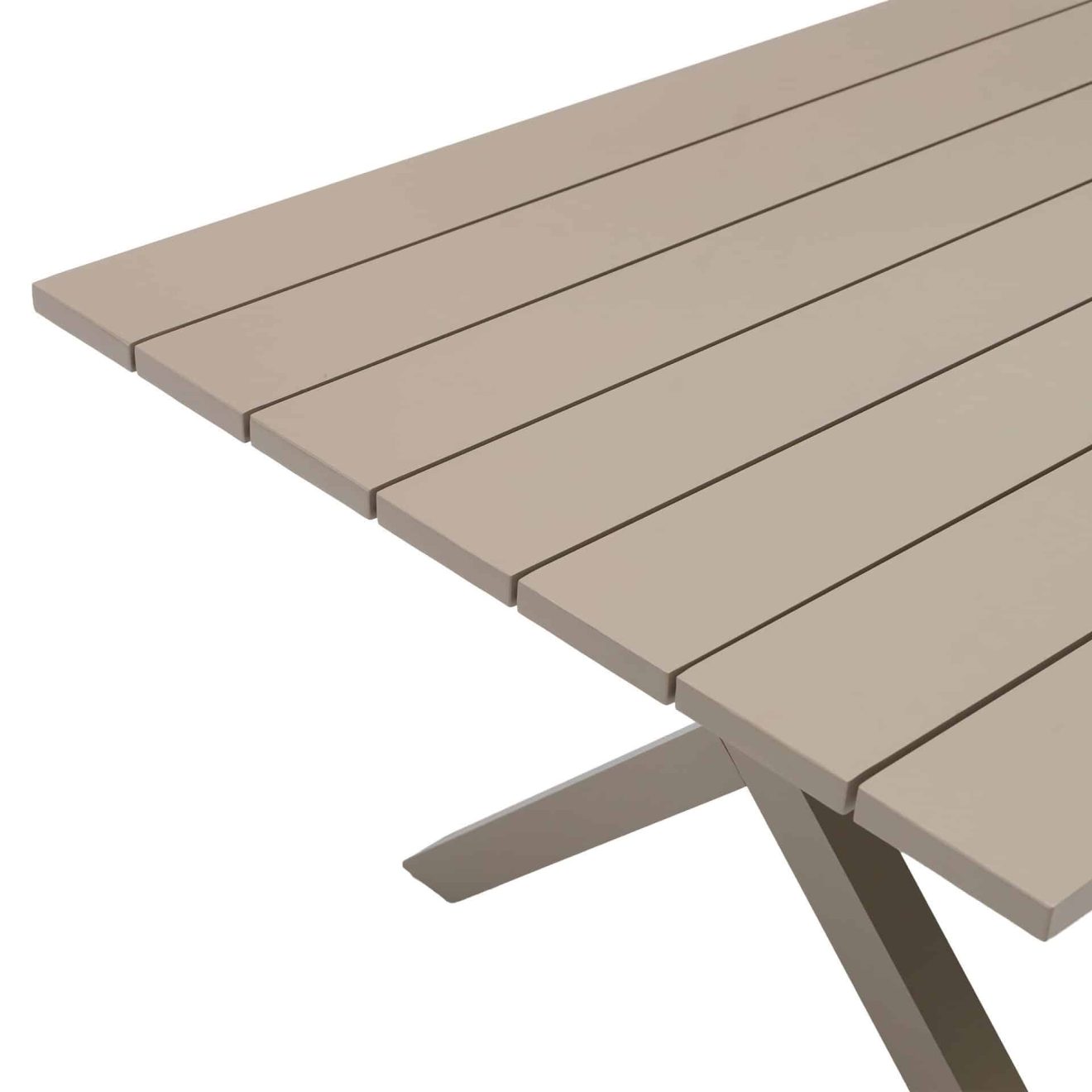 96922180 Vaskin Terrastafel 160x98cm Champagne 7hr