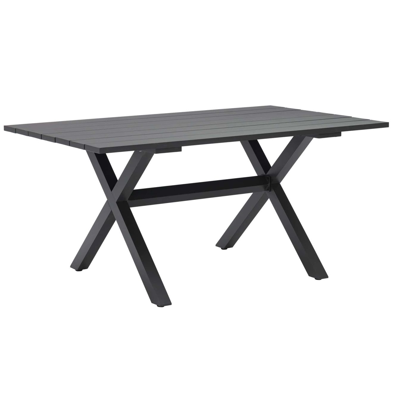 96922190 Vaskin Terrastafel 160x98cm Antraciet 1hr