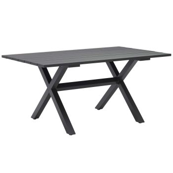 96922190 Vaskin Terrastafel 160x98cm Antraciet 1hr