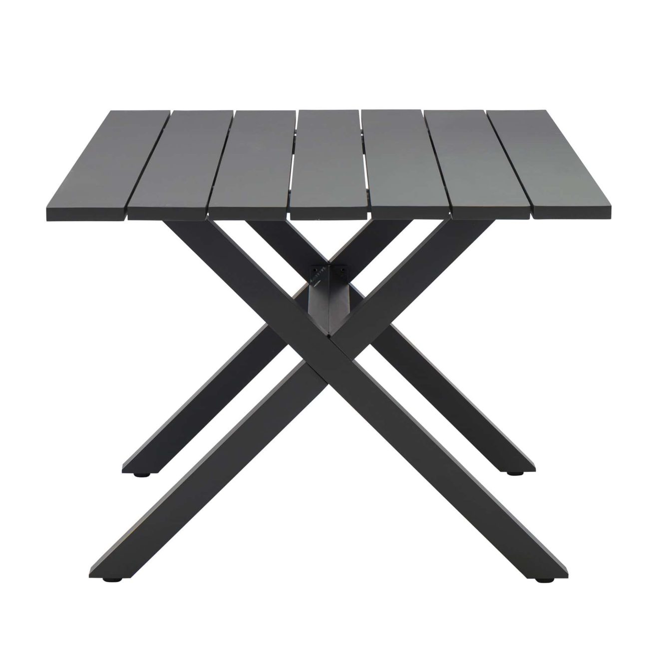 96922190 Vaskin Terrastafel 160x98cm Antraciet 3hr