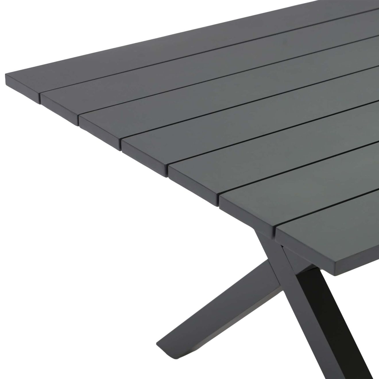 96922190 Vaskin Terrastafel 160x98cm Antraciet 7hr