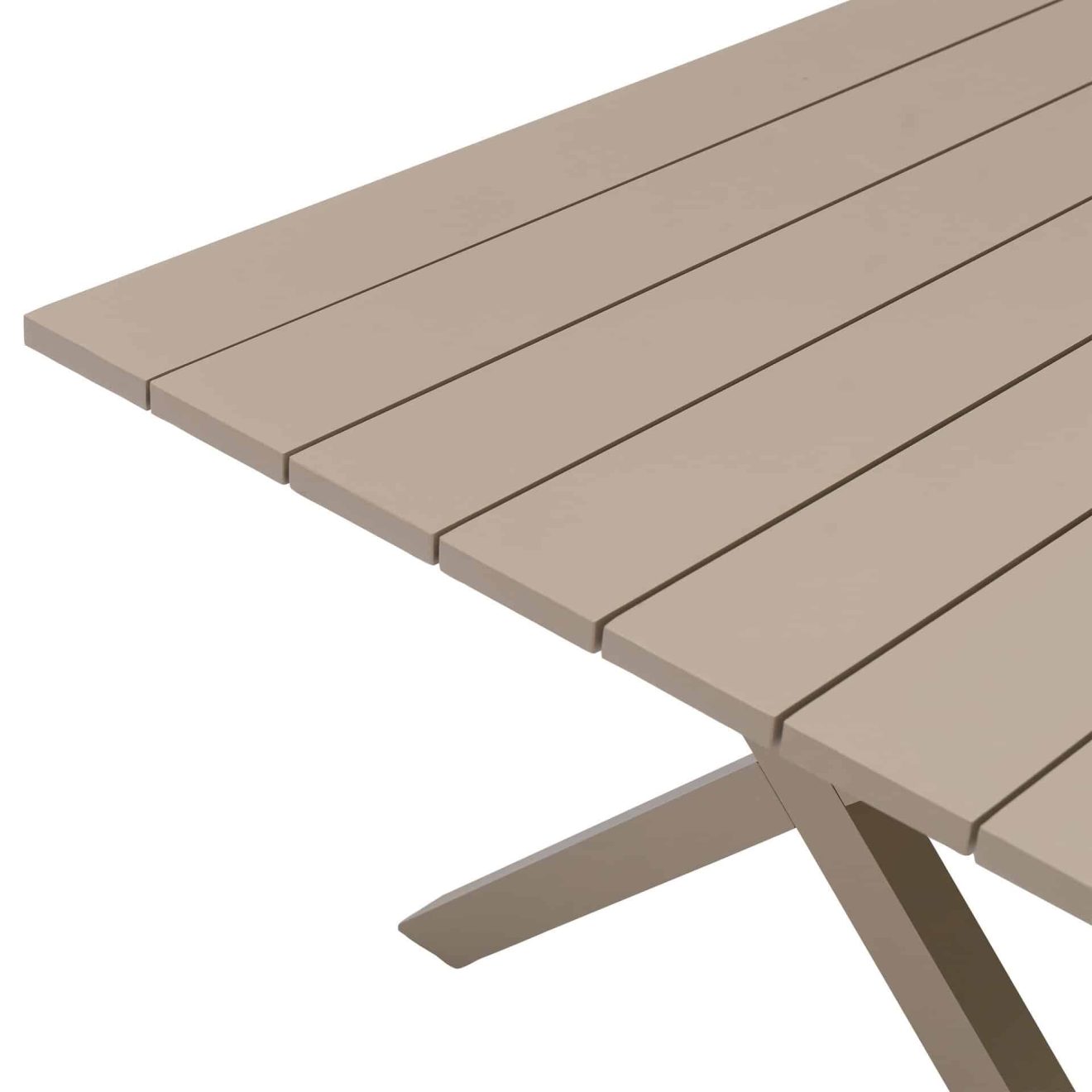 96922210 Vaskin Terrastafel 205x98cm Champagne 12hr