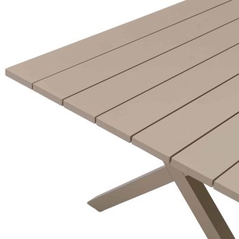 96922210 Vaskin Terrastafel 205x98cm Champagne 12hr