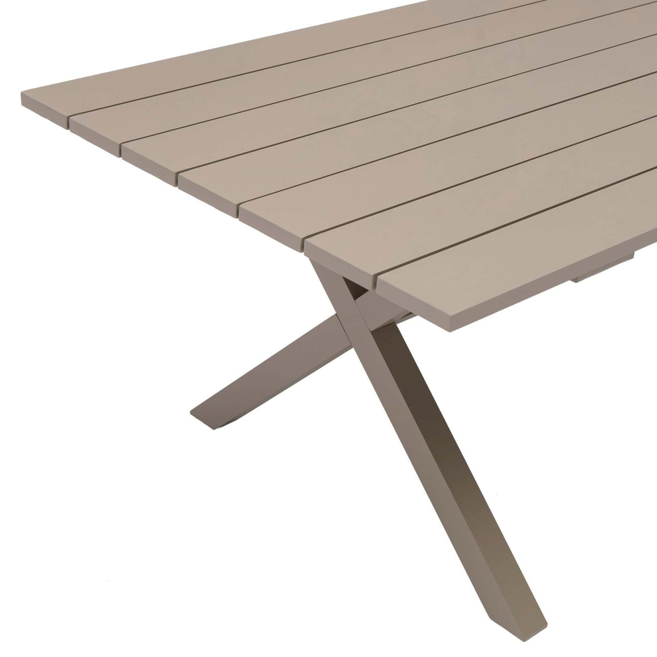 96922240 Vaskin Terrastafel 250x98cm Champagne 7hr