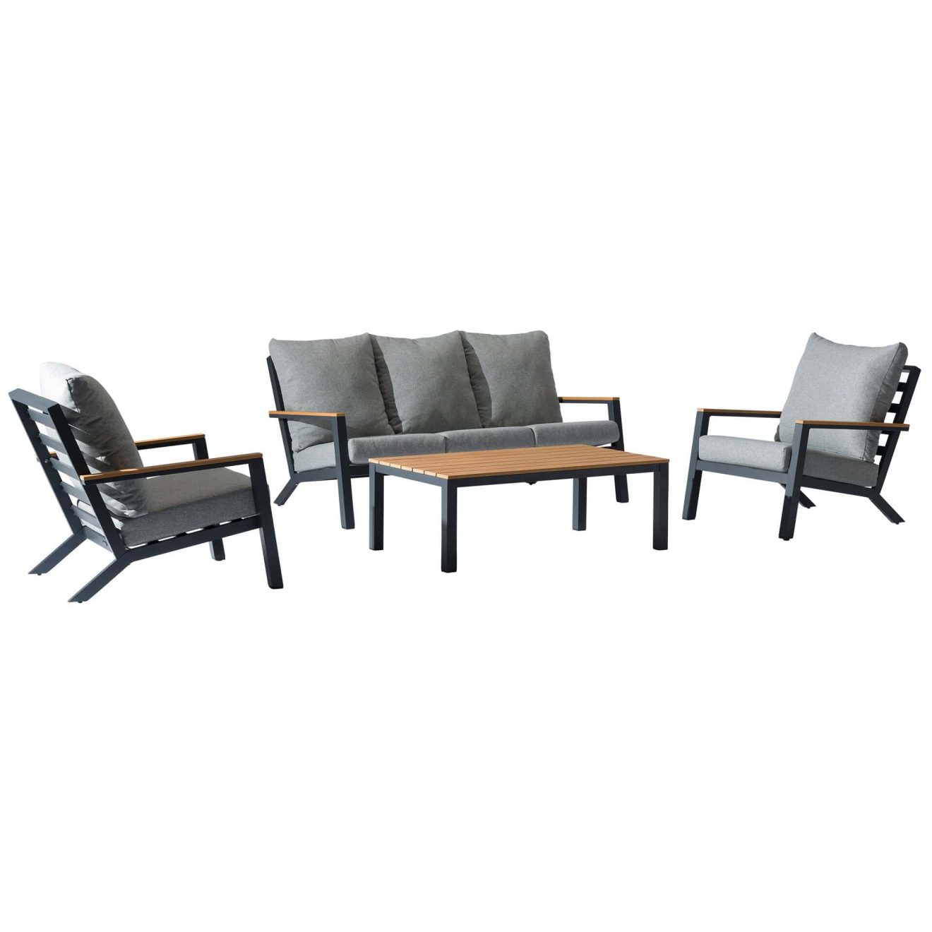 96922280 Birma Loungeset 4pcs Antraciet 1hr