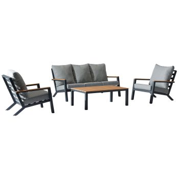 96922280 Birma Loungeset 4pcs Antraciet 1hr
