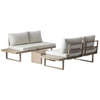 96922290 Indra Hoeklounge 3pcs Champagne 2hr