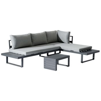 96922300 Indra Hoeklounge 3pcs Antraciet 1hr