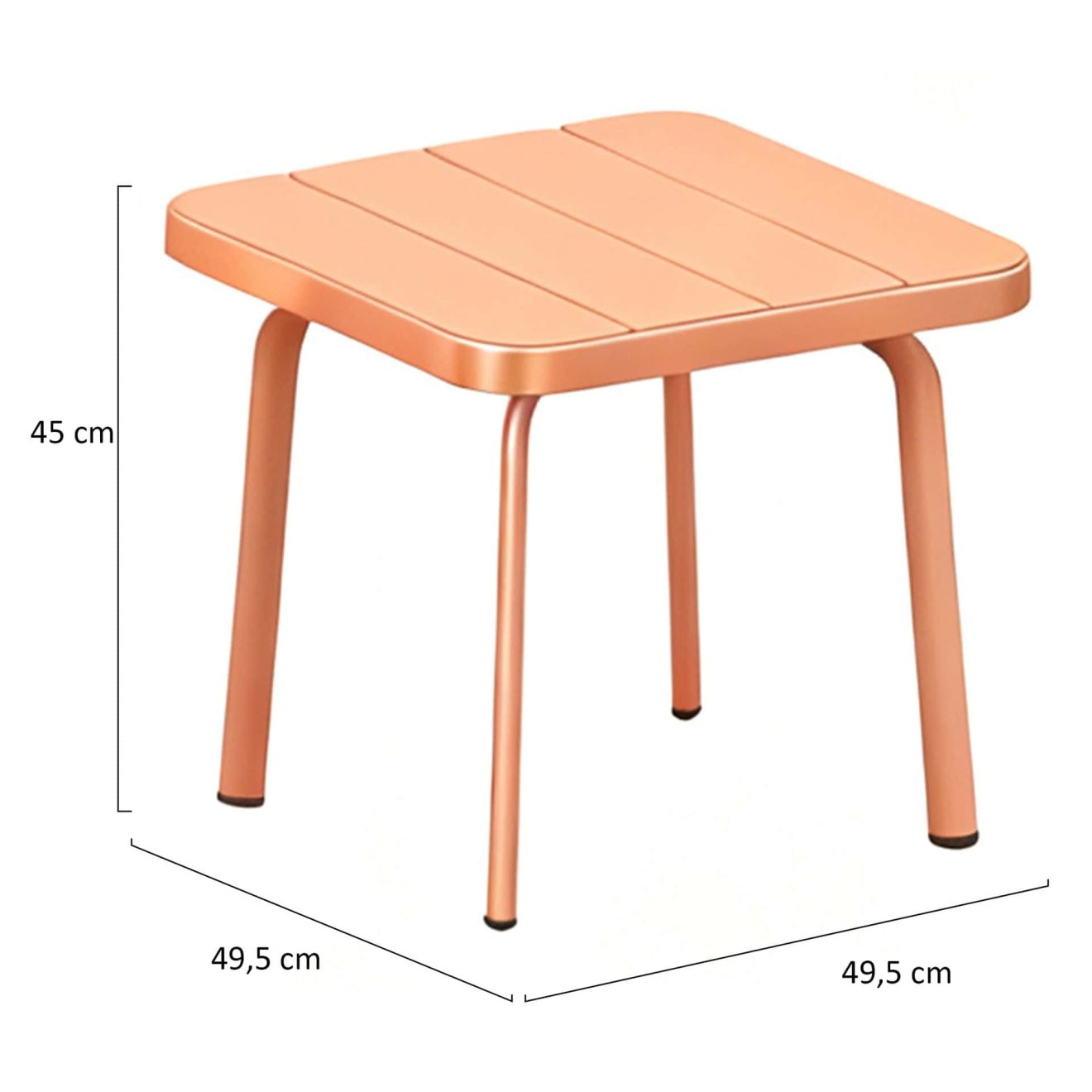 95419370 Terrasset Joy Tafel Oranje Afmeting