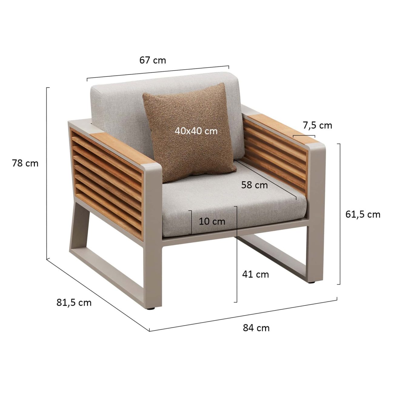 95419510 Loungeset New York Zand Afmeting 1