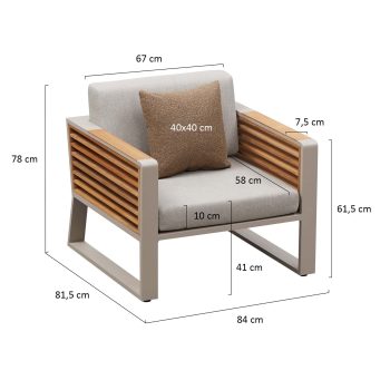 95419510 Loungeset New York Zand Afmeting 1