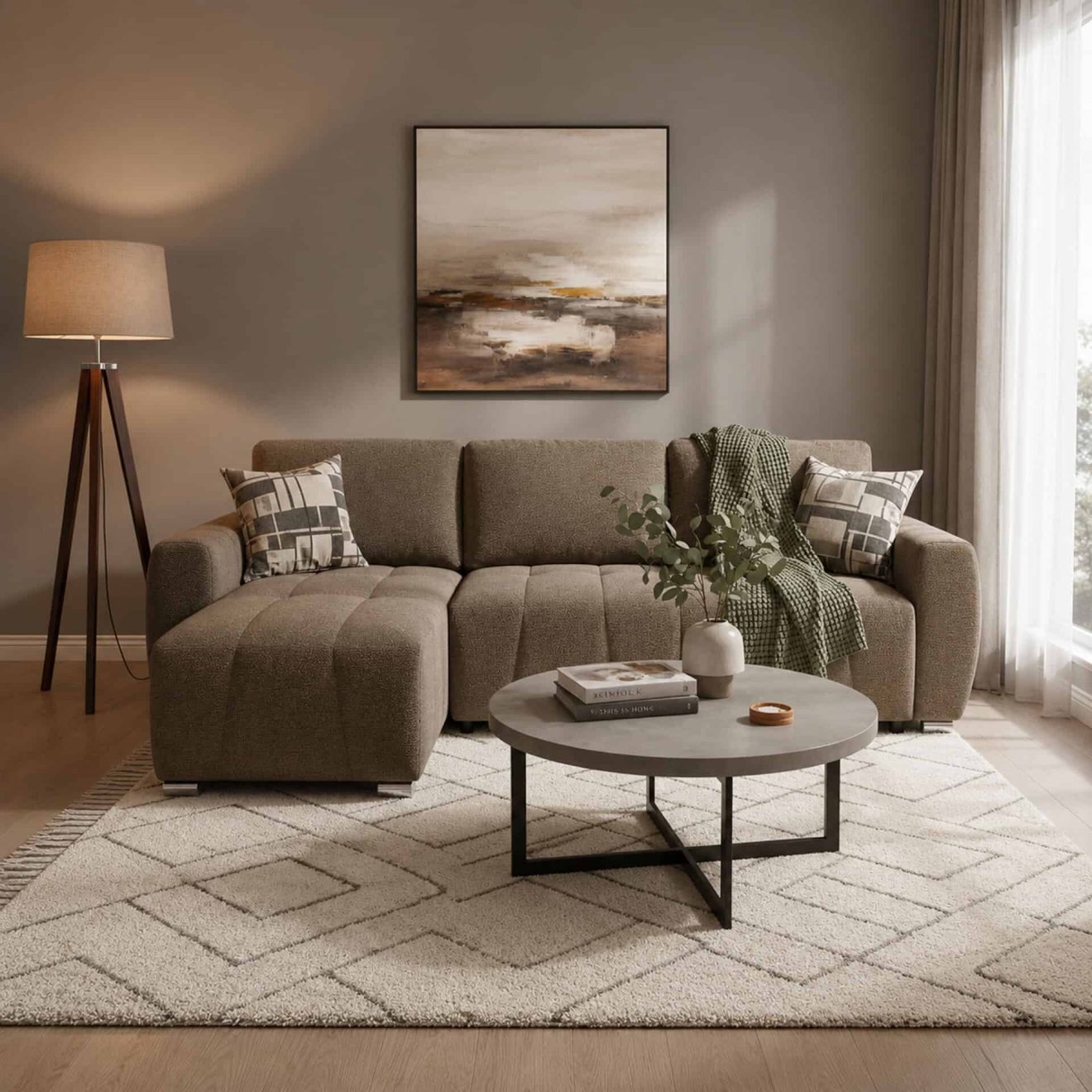 96517050 Morgan Slaapbank Chaise Longue Donker Bruin 6hr