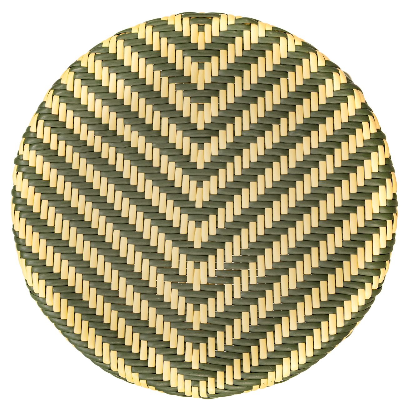 96921310 Toujours Hocker Groen Beige Nieuw 4
