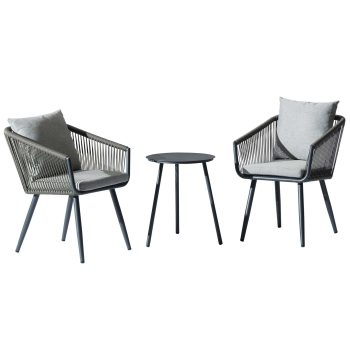96922330 Ayana Loungeset 3pcs Antraciet 1hr