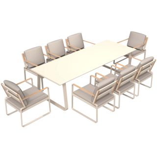 96922340 Denea Diningset Taupe 9 Pcs 1