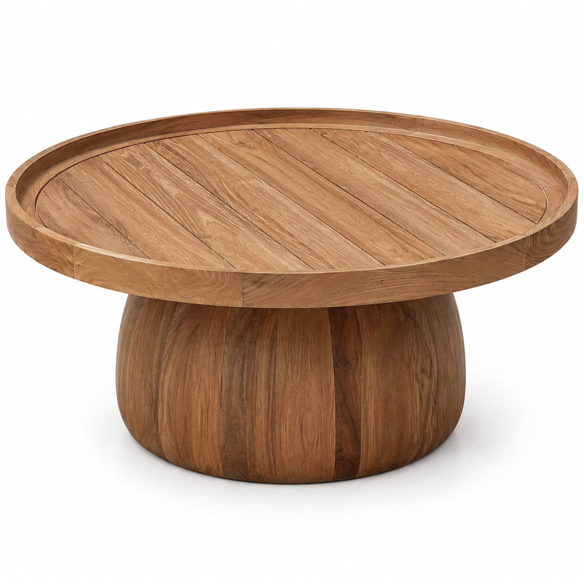 Solo Coffee Table - Ø80cm - Teak | Kaja Interiors
