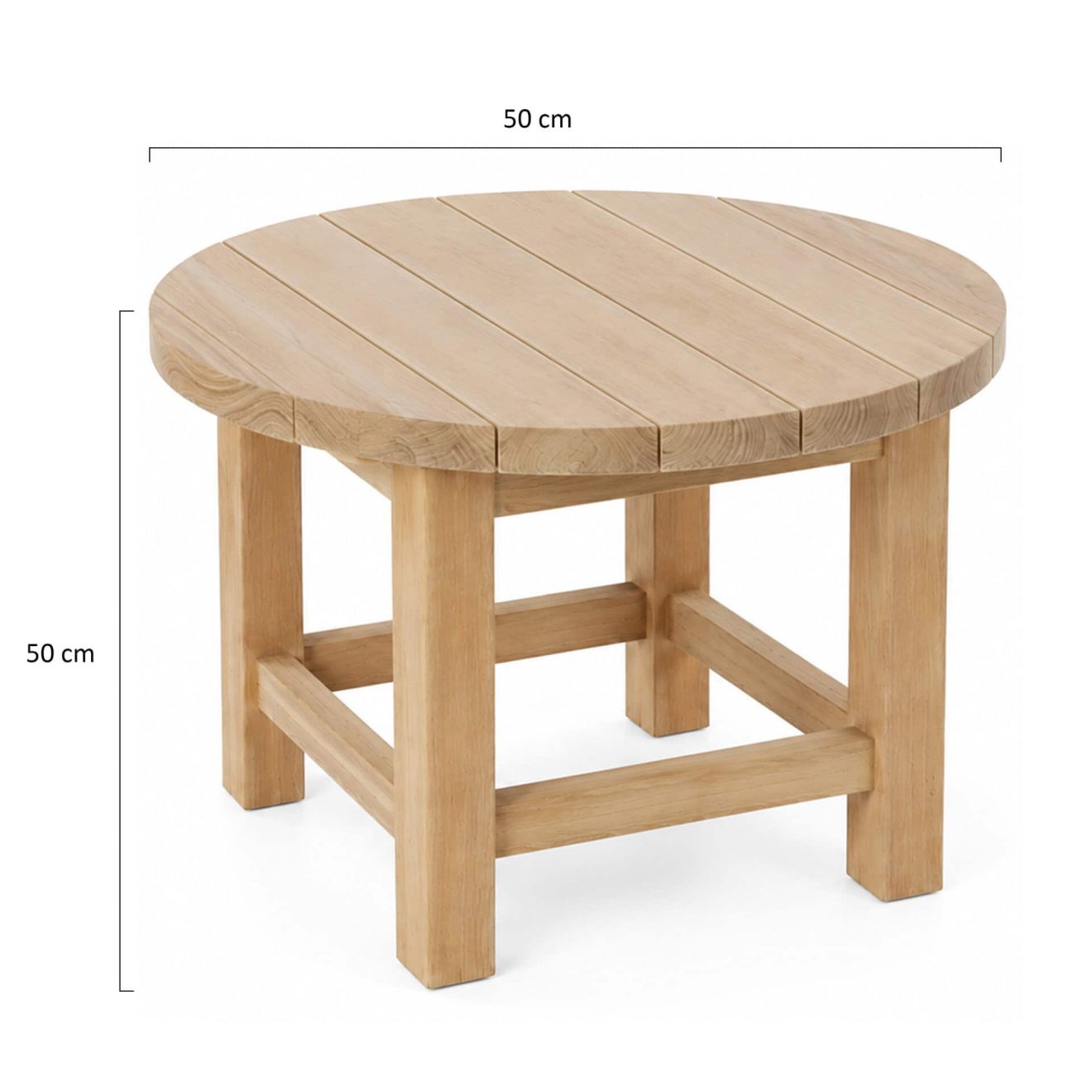 96924250 Bumi Bijzettafel R50cm Afmetingenhr