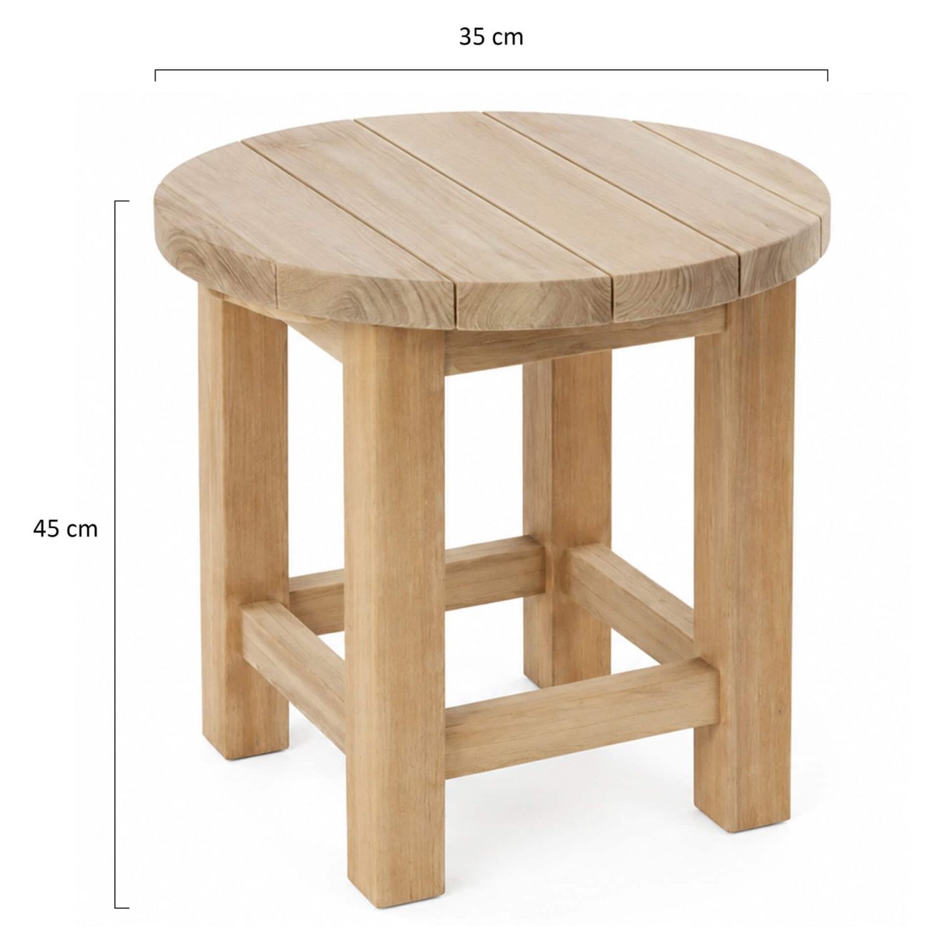 96924270 Sunda Bijzettafel R35cm Afmetingenhr