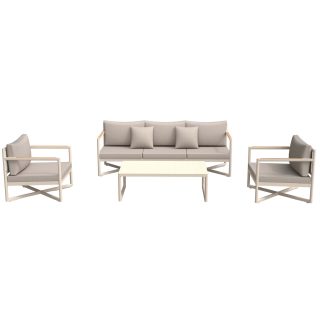96962330 Lago Loungeset Taupe 3 Seat 1